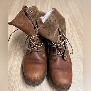 Timberland brown leather boots